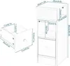 EUGAD 2 x Nachttisch schmal, Platzsparend, aus Produktbild-Vorschau 7
