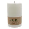 WENZEL PURE Bougie Olive Wax 9x6cm, blanc Voir les images du produit 2