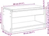 vidaXL Flurbank, chêne artisanal, 83 x 38 x 45 cm Voir les images du produit 8