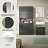 Bad Set Ice 10 | 3-teilig | Nox Oak / schwarz matt ohne Produktbild-Vorschau 11