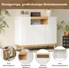 Merax Sideboard mit 3 Türen und 1 offenes Fach, Kommode in Produktbild-Vorschau 7