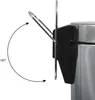 A close-up of a pedal bin's foot pedal mechanism, showing its range of motion. Produktbild-Vorschau