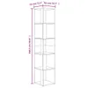 vidaXL Rohový regál Sonoma dub 33x33x164,5 cm výrobek z Náhled obrázku produktu 8