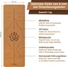 DH FitLife Yogamatte aus Kork & TPE (kleiner Lotos), Produktbild-Vorschau 6