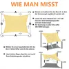 Tenda da sole impermeabile rettangolare 3x4 m, protezione Anteprima dell’immagine prodotto 8