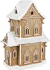 Clayre & Eef Lebkuchenhaus mit LED 28x21x37 cm Braun Produktbild-Vorschau 3