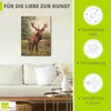 ARTland Leinwandbild Hirsch Größe: 90x120 cm Produktbild-Vorschau 2