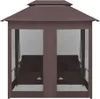 vidaXL Pavillon Umwandelbare Schaukelbank Kaffeebraun Produktbild-Vorschau 11