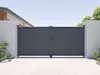 Gartentor Flügeltor - 305 x 180 cm - Aluminium - Anthrazit Produktbild-Vorschau 5
