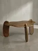 Couchtisch 78x78x39,5 cm Mango Massivholz Walnussfarben Produktbild-Vorschau 1
