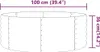 vidaXL Lit surélevé Acier revêtu par poudre 100x100x36 cm Voir les images du produit 4