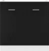 vidaXL Unterschrank für Spüle Schwarz Eiche 80x46x81,5 cm Produktbild-Vorschau 6