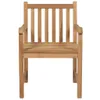 Gartenstühle 2 Stk. mit Hellgrünen Kissen Massivholz Teak Produktbild-Vorschau 9