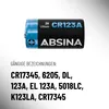 4x Absina CR123A Lithium Batterie 3V 1300 mAh – 4er Blister Produktbild-Vorschau 5