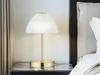 LED stolová lampa - biela - mosadz - opálové sklo - V 24 cm Náhľad obrázku produktu 8