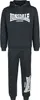 A black Lonsdale tracksuit is displayed against a white background. Produktbild-Vorschau