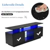 MODFU TV-Schrank 140cm mit LED-Beleuchtung für Produktbild-Vorschau 3