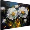 Leinwandbild Löwenzahn Gemalt Botanik 90x60 Feeby Weiß bild Produktbild-Vorschau 1