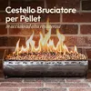 CASABEL Braciere Pellet & Granuli Spesso, 50cm, Cap. 7kg, Anteprima dell’immagine prodotto 3