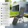 tectake® 2 Aluminium Gartenstühle klappbar mit Kopfteil und Produktbild-Vorschau 2