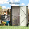 Outsunny Metall Gerätehaus 1,34m² 161,5 x 94,5 x 196cm Produktbild-Vorschau 5