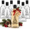 6x Weihnachtsflasche 500 ml mit Tannenbaum Glasflasche Produktbild-Vorschau 1