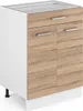 A kitchen base cabinet with two doors and a drawer. Anteprima dell’immagine prodotto