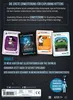 The back of a game box for Exploding Kittens, showing the expansion pack Imploding Kittens and its contents. Produktbild-Vorschau