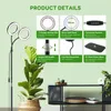 LED Pflanzenlampe Vollspektrum 2 Köpfe, 144 LEDs, 10-stufig Produktbild-Vorschau 5