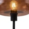 Stylowa lampa podłogowa w stylu retro, czarna z brązowym Podgląd zdjęcia produktu 4