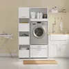 SoBuy Wasmachinekast Wit Met Lades en Planken, Productafbeelding-voorbeeld 13