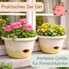 2er Set Blumentopf Hängend Blumenampel Außen Hängetopf für Produktbild-Vorschau 8