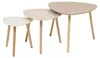 Set di 3 tavoli contenitori MILEO, beige Anteprima dell’immagine prodotto 1