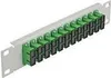 DeLOCK 10″ LWL Patchpanel 12 Port SC Duplex grün 1 HE grau, Produktbild-Vorschau 2