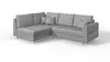 S-STYLE MÖBEL - Ecksofa und Fußhocker mit Holzfüßen im Produktbild-Vorschau 7