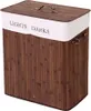 A laundry basket with two compartments. Produktbild-Vorschau