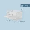 Relaxdays – organizer na dokumenty, metalowy, 3 przegródki, Podgląd zdjęcia produktu 4