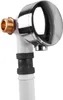 A close-up studio shot of a bathtub drain and overflow fitting. Produktbild-Vorschau