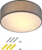 MONZANA® Deckenlampe Stoff Wohnzimmer Schlafzimmer E27 Grau Produktbild-Vorschau 9