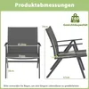 COSTWAY Chaises de jardin, set de 2, chaises de balcon avec Voir les images du produit 3