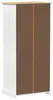 Armadio vidaXL bianco 76 x 50 x 170 cm in legno massello di Anteprima dell’immagine prodotto 6