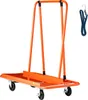An orange panel cart with black wheels and a blue bungee cord is shown against a white background. Podgląd zdjęcia produktu