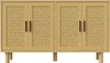 UnboxG Massivholz Sideboard 140x40x80 cm Eiche – 4 Türen Produktbild-Vorschau 13