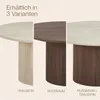 Couchtisch 2er-Set rund ESME - Nussbaum dunkel Produktbild-Vorschau 7