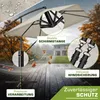 tillvex® Alu Sonnenschirm Rechteckig Ø 330 cm Taupe + Produktbild-Vorschau 7