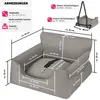 tectake® Hundeautositz Milow mit Sicherheitsleine und 2 Produktbild-Vorschau 5