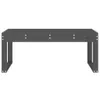 The Living Store Gartenbank Grau 110x38x45 cm Massivholz Produktbild-Vorschau 4
