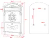 Poštovní schránka Wiltec antický design bílá 260 x 90 x 400 Náhled obrázku produktu 6