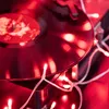 A close-up shot of a vinyl record with red LED lights wrapped around it. Produktbild-Vorschau
