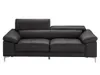 Ledersofa 3-Sitzer - Anthrazit - SOLANGE Produktbild-Vorschau 9